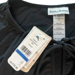 Tommy Bahama NWT Women's XL Black Sleeveless A-Line Swimsuit Cover-Up Dress Photo 2