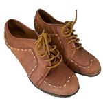 Naturalizer Wingtip Wedge Heel Oxford Lace Up Shoe 6.5 Photo 1