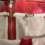 Free People Denim Mini Skirt Size 2 Back zip closure Tie Dye Pink Photo 2