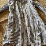 J. McLaughlin  purple and white striped top xs Photo 4