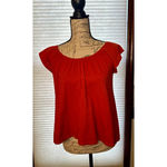 Project Social T NWT Small Grenadine Orange Bodhi Off Shoulder Top Photo 1