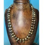 Baroque Pearl Mushrooms Shaped Graduated Artisan Necklace W/ Box Photo 2