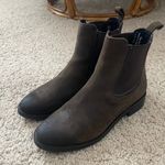 Thursday Boot Company Duchess Leather Suede Ankle Boots Green Size 6.5 Photo 2