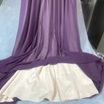 Mori Lee Women's Dress 12 Gown Formal Wedding Long Maxi Lace Chiffon Deep Purple Photo 6