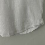 Madewell  Women's Regenerative Cotton Ribbed Crewneck Tee Eyelet White XXS New Photo 4