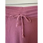 ZARA  Ribbed Knit High Waist Flare Pants Pink Stretch Size Medium Boho Bohemian Photo 3