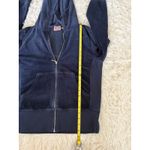 Juicy Couture Vintage  Forever Velour Full Zip Hoodie Crown Logo Blue Womens‎ XL Photo 10