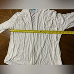 Fresh Produce White Lightweight Slub Open Front Cardigan Size Medium Photo 5