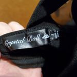 Crystal Doll NWOT black mesh back bodycon dress Photo 11