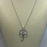 Freida Rothman Sterling Silver Four Leaf Clover Pendant Necklace Photo 1
