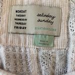 Anthropologie Saturday Sunday by  Mixed Media Waffle Knit Henley Top - size small Photo 4