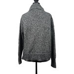 Loft  Marled Knit Half Zip Sweater Black and Cream Small‎ Photo 2