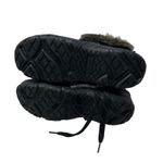 Khombu  Size 9 Boots Black Leather Lace Up‎ Faux Fur Side Zip Winter Mid Calf NWT Photo 7