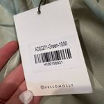 Hello Molly NWT  DONE WITH YOU SATIN DRESS GREEN Photo 6