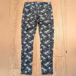Kut From The Kloth  Womens 4 Diana Skinny Jeans Black Gray Floral Print Slim Leg‎ Photo 3