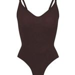 SKIMS Sculpting Thong Bodysuit  Shapewear Espresso  NWOT size XS Photo 0