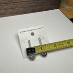 White House | Black Market WHBM Brown Wood Clear Rhinestone Dangle Drop Pierced Earrings NWT Photo 3