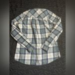 Daytrip  Shirt Womens Small Blue White Plaid Button Up Western Cowgirl Hipster Photo 5