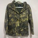 BDG Urban Outfitters Georgie Army Green Camo Surplus Hood Jacket Coat S Photo 0
