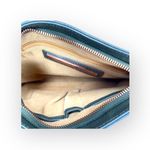 HTF: new Goldenbleu 𖣴 Farah Quilted Clutch Bag 𖣴 Rose Gold + Green Moss Leather Photo 10