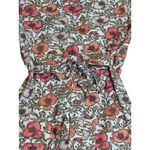 ALY DALY Women's Floral Print Wrap Midi Dress Short Sleeve Summer Spring‎ Sz SM White Photo 9