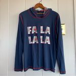 Derek Heart ⭐️ Christmas PJ Top Long Sleeve Fa La La Size Medium Photo 0