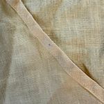 Flax  100% linen yellow short sleeve oversized top V-neck size medium C41 Photo 2