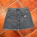 Free People  Distressed Detail Denim Mini Skirt Size 26 Photo 3