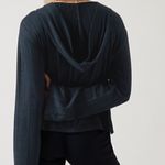 Athleta  Harmony pose hoodies Dark Sardinia Blue Heather sz S Photo 3