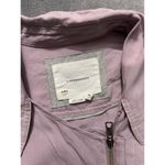 Anthropologie Danuta Cupro Jacket Mauve Oversized Lightweight Utility Sz Xs Photo 5