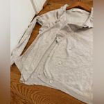 ZARA Knit Ruffle Cardigan Button Down Sweater size Medium Photo 6