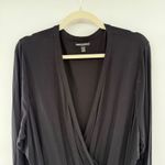 Lane Bryant Glamour x Wrap Top Black Long Sleeve 26/28 Plus Photo 3