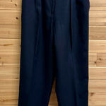 Talbots Vintage  Size Small Navy Blue High Rise Pleated Worsted Wool Dress Pants Photo 0