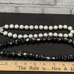 White House | Black Market WHBM  Faux Pearl Magnetic Clasp Convertible Necklace Photo 7