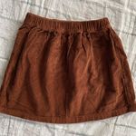 American Eagle women S pull on corduroy mini skirt brown Photo 0