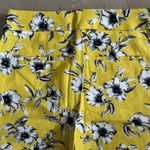 Banana Republic BNWT  yellow floral printed pants - 6 L Photo 5
