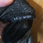 As You Wish As U Wish sparkly silver backless bodycon mid thigh dress, Large Photo 3