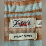 Faherty  Isha‎ 100% Organic Cotton Button Down Pocket Muslin Shirt Dress L Photo 6