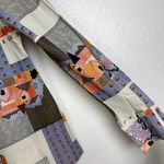 1970s Vtg Womens Shirt Large Lady Manhattan Long Sleeve Button Up Tulip Teacher Blue Photo 6