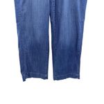 Chico's Wide Leg Ankle Jeans Redwood Indigo Sailor Button Denim US 8R Stretch NWT Photo 2