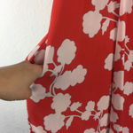 Diane Von Furstenberg  Naira Dress Size 6 Orange Floral 100% Silk Draped Photo 7