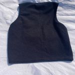 Missguided black ribbed tank top Photo 3
