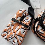 Ted Baker NWT Niqia Nylon Animal Print Orange Black Crossbody Bag w/ Attachment Photo 5