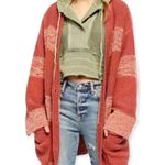 Free People Southport Beach Cardigan Small Striped Oversized Photo 1