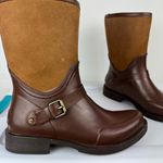 UGG  Sivada Boots Sz 9 Chocolate Brown Two Tone Rain Boots Waterproof Photo 10