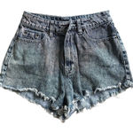 BDG  Denim Shorts Women's High Waisted Frayed Hem Acid Wash Blue Distressed‎ Photo 0