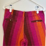 Urban Outfitters  Martina Linen Low-Rise Trouser Pant Purple and Orange Size 0 Photo 5