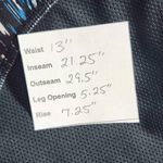  Blue and Black Capri Leggings Size Medium Nike Blue Print Leggings Photo 8