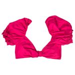 Summersalt The Puff Sleeve Bikini Top Hot Pink Size 8 NEW with Tags Photo 3