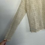Burberry Cream Lace Long Sleeve Top Medium Photo 2